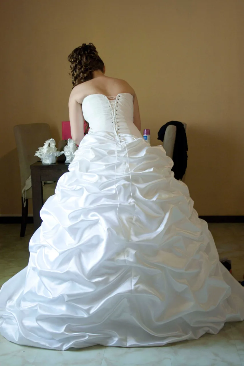Drappé de Soie — robe de mariée, Taffetas