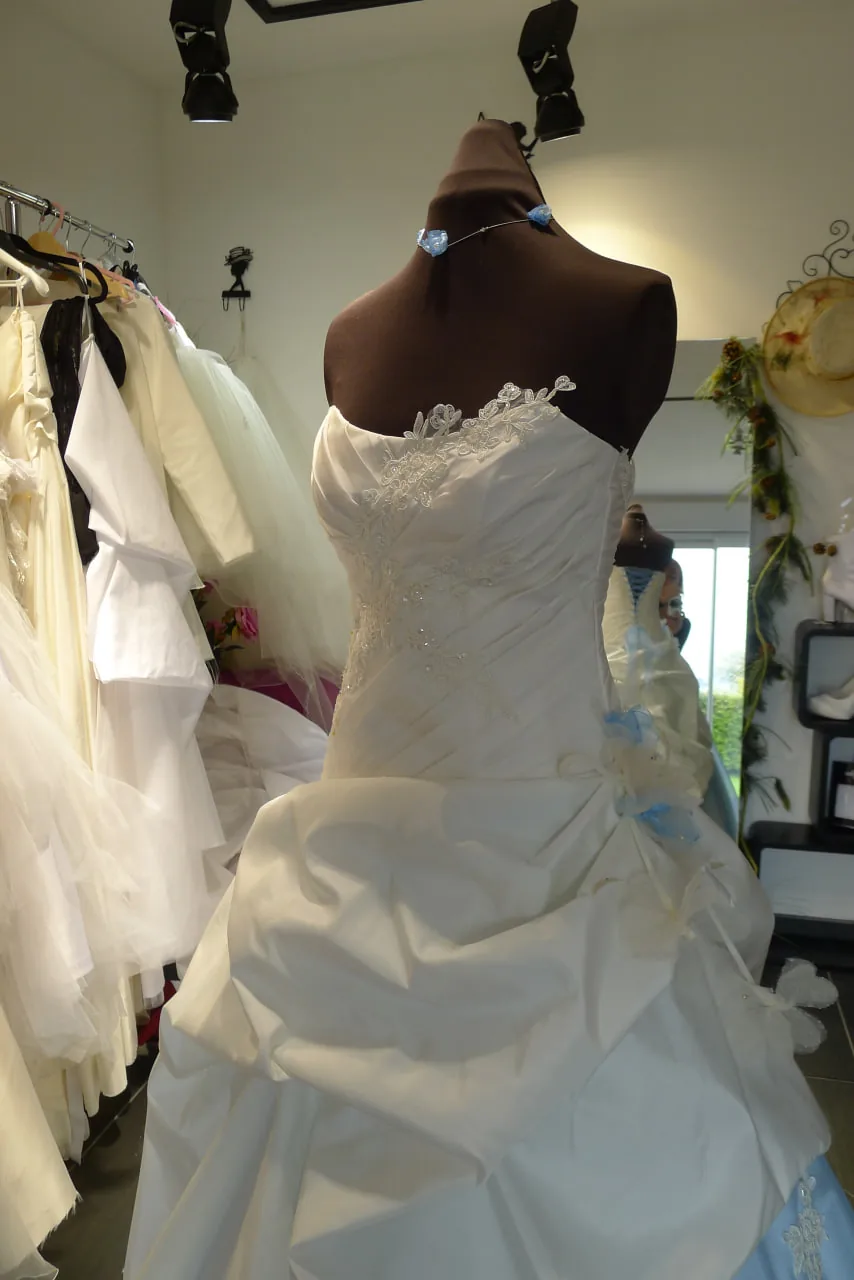 Éclat Saphir — robe de mariée, Organza Taffetas