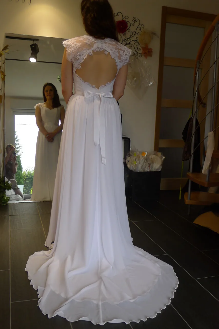 Aube Sereine — robe de mariée, Mousseline