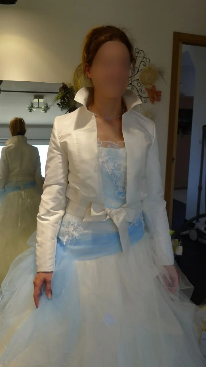Azure Céleste — robe de mariée, Tulle Dentelle
